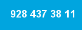 928 437 38 11 928 437 38 11